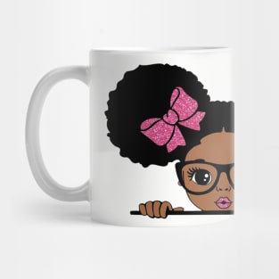 Peekaboo black girl Mug